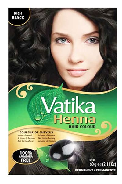 Vatika Rich Black Henna Hair Colour 60g Desime