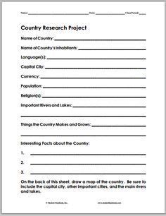Country Fact Sheet | Compassion | Pinterest | Social studies, Teaching