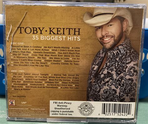 Toby Keith 35 Biggest Hits Cd 2 Discs 2008 Show Dog Nashville