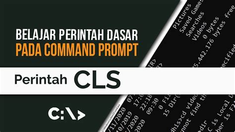 Belajar Command Prompt Perintah Cls Pada Command Prompt Youtube