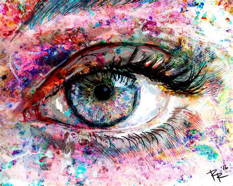 Eye Art 2 Painting By Pat Spark Pixels