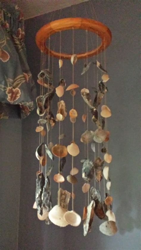 Sea Shell Wind Chime Using A Clock Frame Shell Wind Chimes Wind