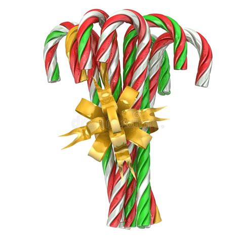 Candy Canes Bow Isolated Stock Illustrations 271 Candy Canes Bow