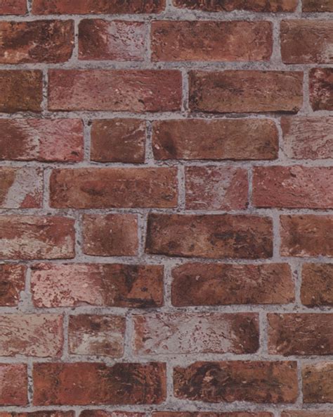 Red Brick Textured Wallpaper Rustic Wallpaper