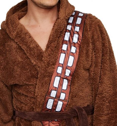 Mens Brown Fleece Chewbacca Star Wars Dressing Gown