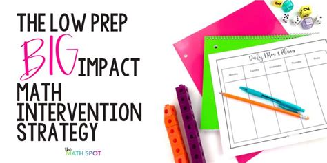 The Math Intervention Strategy That Lowers Prep And Increases
