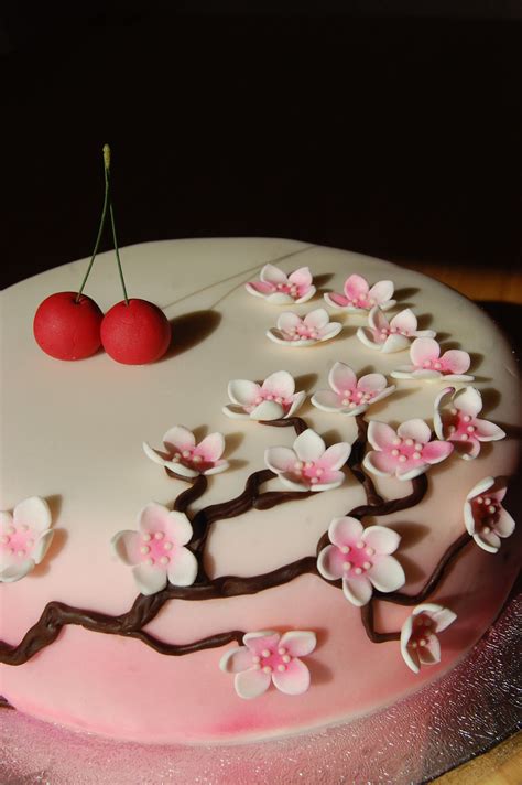 Cherry Blossom Cake For Birthday Or A Wedding