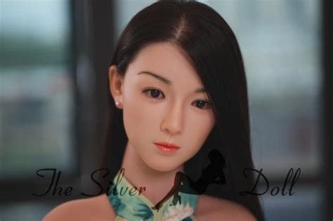 jy doll 157cm g cup xiaorou silicone no oral implanted hair in green qipao the silver doll