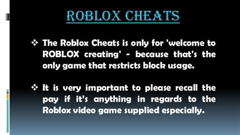 Cheats Roblox