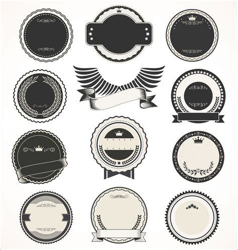 Retro Vintage Badges And Labels Collection 475306 Vector Art At Vecteezy
