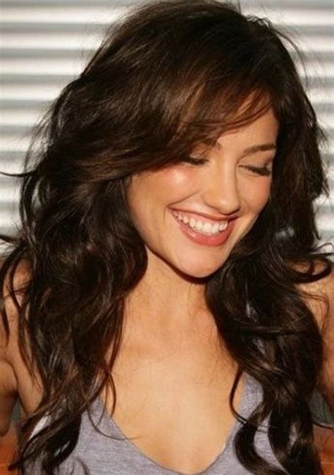 It's just one of those short hairstyles for curly hair we love! Shoulder Length Curly Hairstyles With Fringe Layer Bangs