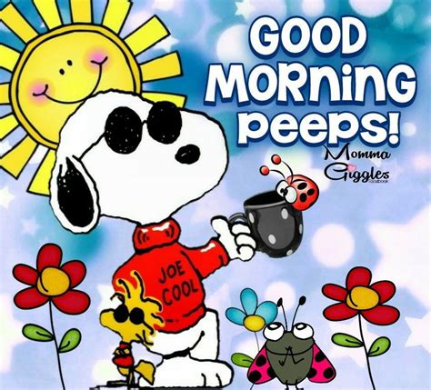 Snoopy Good Morning Peeps Pictures Photos And Images For Facebook