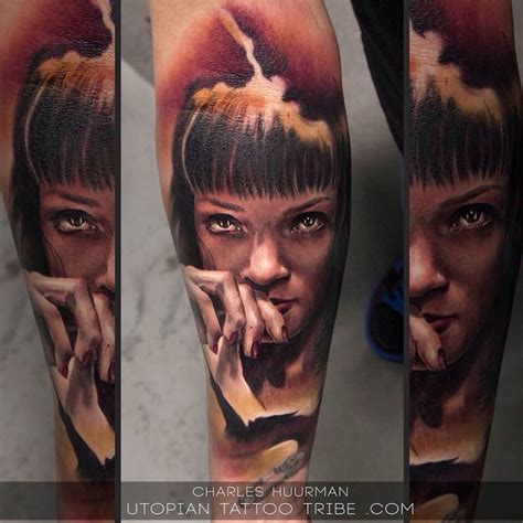 Typical Multicolored Forearm Tattoo Of Woman Portrait Tattooimages Biz