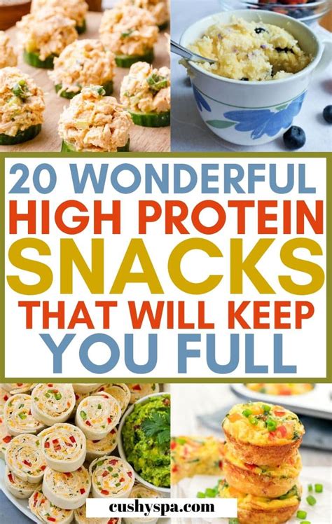 20 High Protein Snack Recipes Thatll Keep You Full Cushy Spa