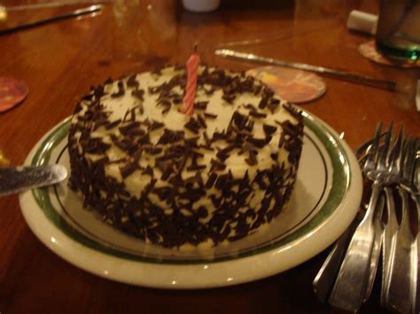 My Chocolate Italian Birthday Cake That Olive Garden Provided Yelp