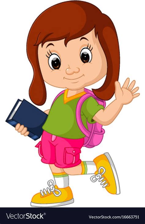 Clipart Girl Going To School 10 Free Cliparts Download Images On