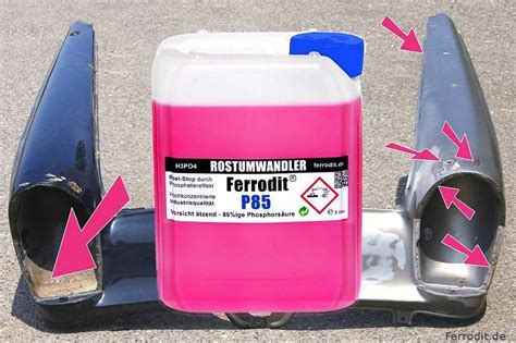 ANWENDUNG VON ROSTUMWANDLER FERRODIT®