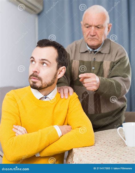 Father And Son Arguing Stock Image Image Of American 211417505