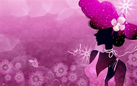 Vector Girls Illustrated Wallpapers