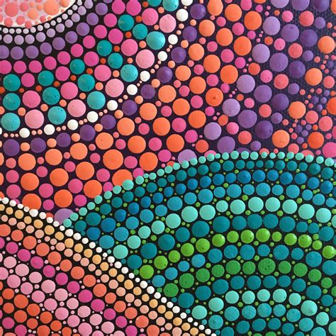 Dot Art Dot Painting Detail Dots Art Dot Painting Mandala Dots