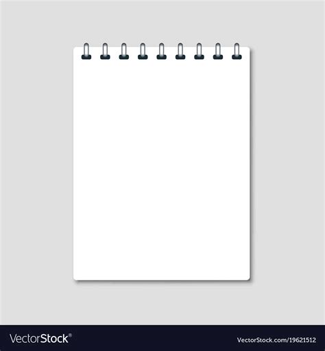 Notepad pro+ is a free professional notepad application. Vertical white notepad Royalty Free Vector Image