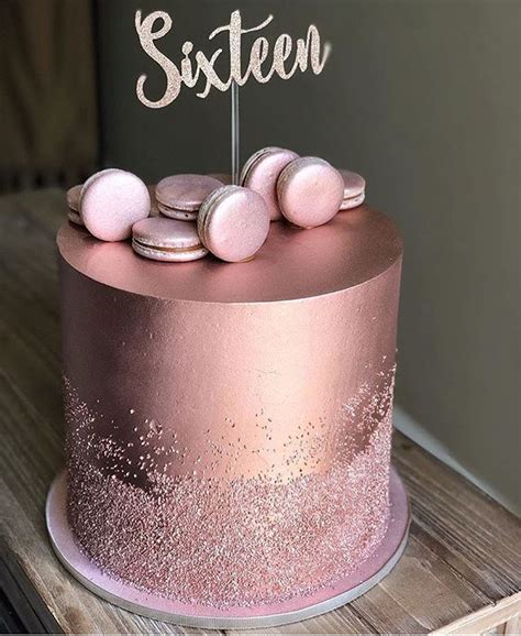 16th birthday cakes rose gold bake my day happy 16th birthday to nevaeh rose gold duck