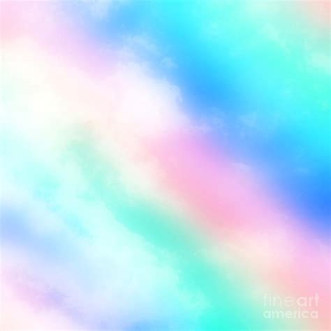 Pastel Rainbow Clouds Digital Art By Johari Smith Pixels