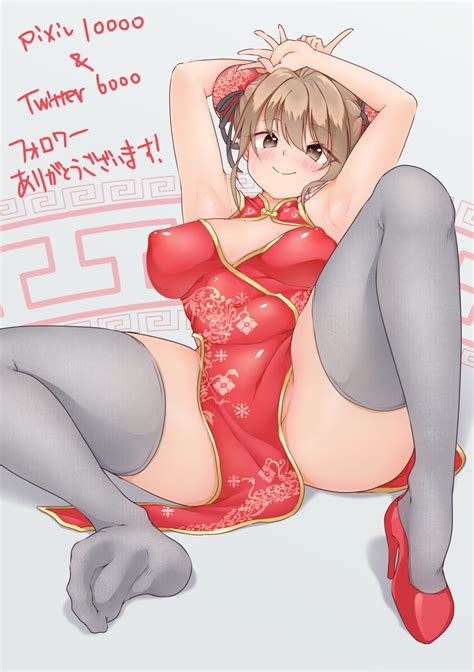 Rule 34 China Dress Chinese Clothes Hiding Pussy Hitofuu Main