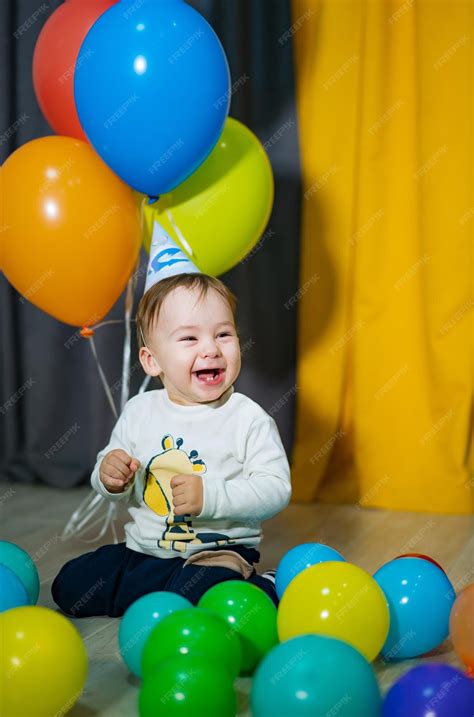 Premium Photo Babies First Birthday One Year Old With Colorful