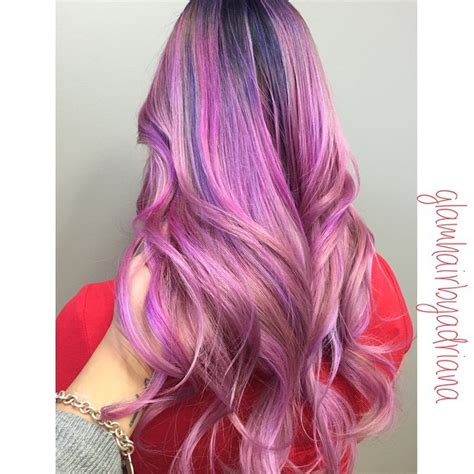 Pink And Purple Dimension Hair Colors Ideas