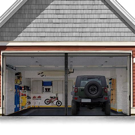 Buy Garage Door Screen For 2 Car 18x7ft Magnetic Screen Garage With