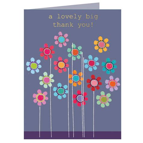 To all of my family and friends, i am so lucky to have all of you sending me thoughtful messages that are full of love on my birthday. A Big Thank You Mini Greetings Card By Kali Stileman Publishing | notonthehighstreet.com