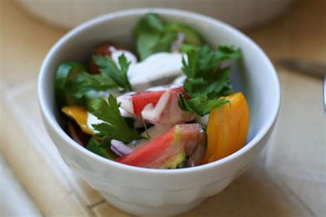 verse cucumba, cucumba vitamins, minerals very high number silica, hair and nails get longer that cause the odour cucumber water instead of soda. Farmer's tomato cucumber salad | Salon.com