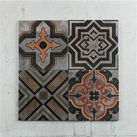 Wholesale 8x8 Decorative Wall Tiles Floral Pattern Floor Tile