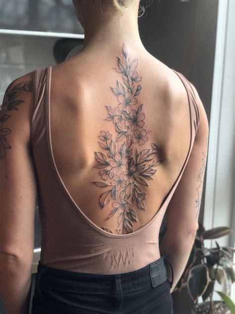 tattoos by vanessa spine tattoos for women floral back tattoos tattoos