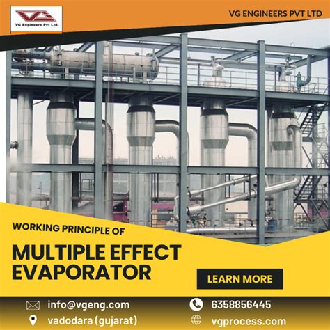 MULTIPLE EFFECT EVAPORATOR MEE WORKING PRINCIPLE