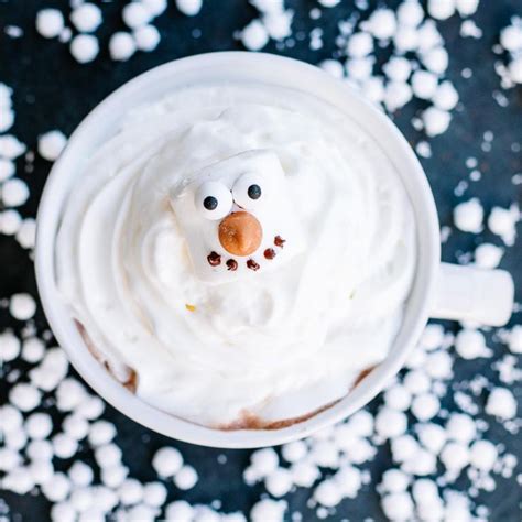 Hot Chocolate Drinks Best Melted Snowman Hot Chocolate Recipe Easy