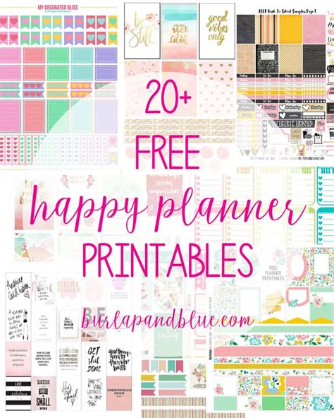 Free Happy Planner Weekly Printables Printable Templates