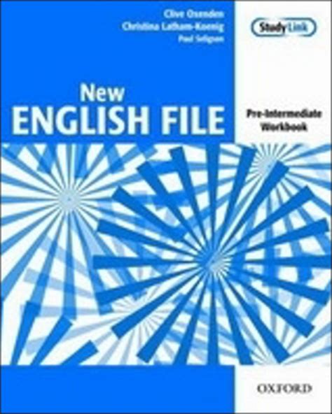 New English File Pre Intermediate Workbook Knihcentrumcz