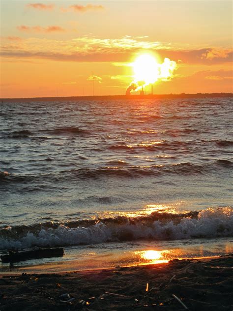 A Sunset Over The Gulf Of Finland Landscape Scenery Landscapes Baltic