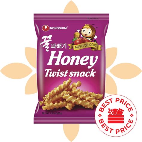 Jual Nongshim Honey Twist Snack 80 Gr Korean Snack Shopee Indonesia