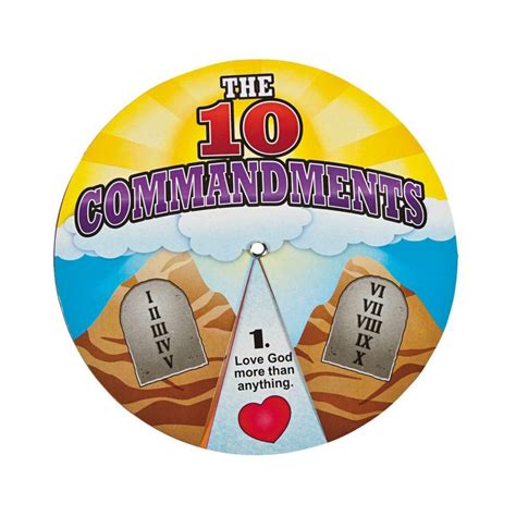 12 Pc Ten Commandments Learning Wheels Best Deals And Sales April 2024