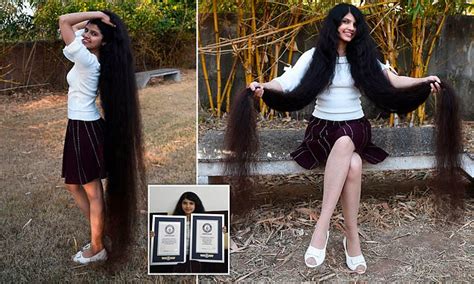 Indian Rapunzel Is The Teenager With The Worlds Longest Hair With 6ft