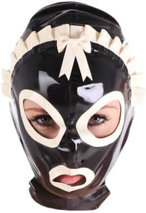 BDSM Bondage Sex Latex Maske Dienstmädchen Kostüm Maske Party Cosplay