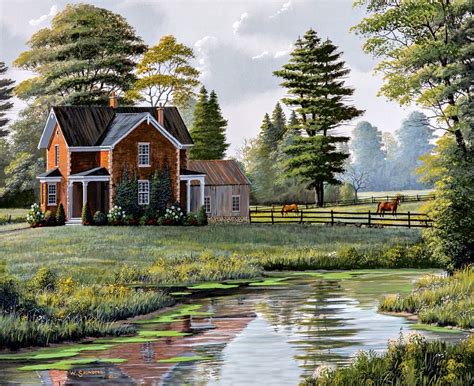 Bill Saunders Road Home June 2017 Farm Art Summer Painting Farm