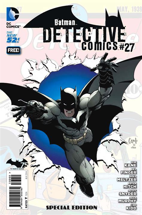 Portada De Detective Comics 27 E Infografía De Batman 75 Aniversario