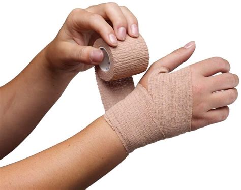 8 Piece Self Adherent Cohesive Wrap Bandages 3 In Wide 5yds Non Woven