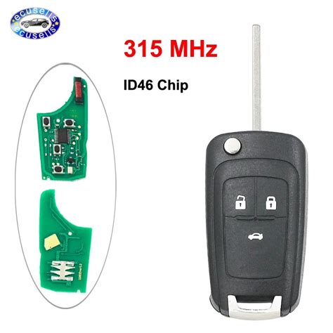 3 Buttons Flip Folding Keyless Entry Remote Key Fob 315mhz With Id46