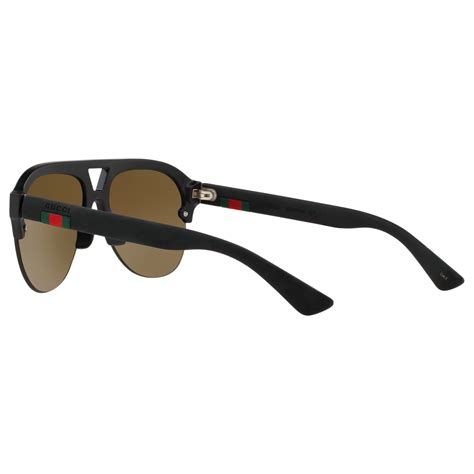 gucci gg0170s men s aviator glasses black