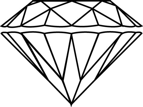 Diamond Outline Free Download On Clipartmag